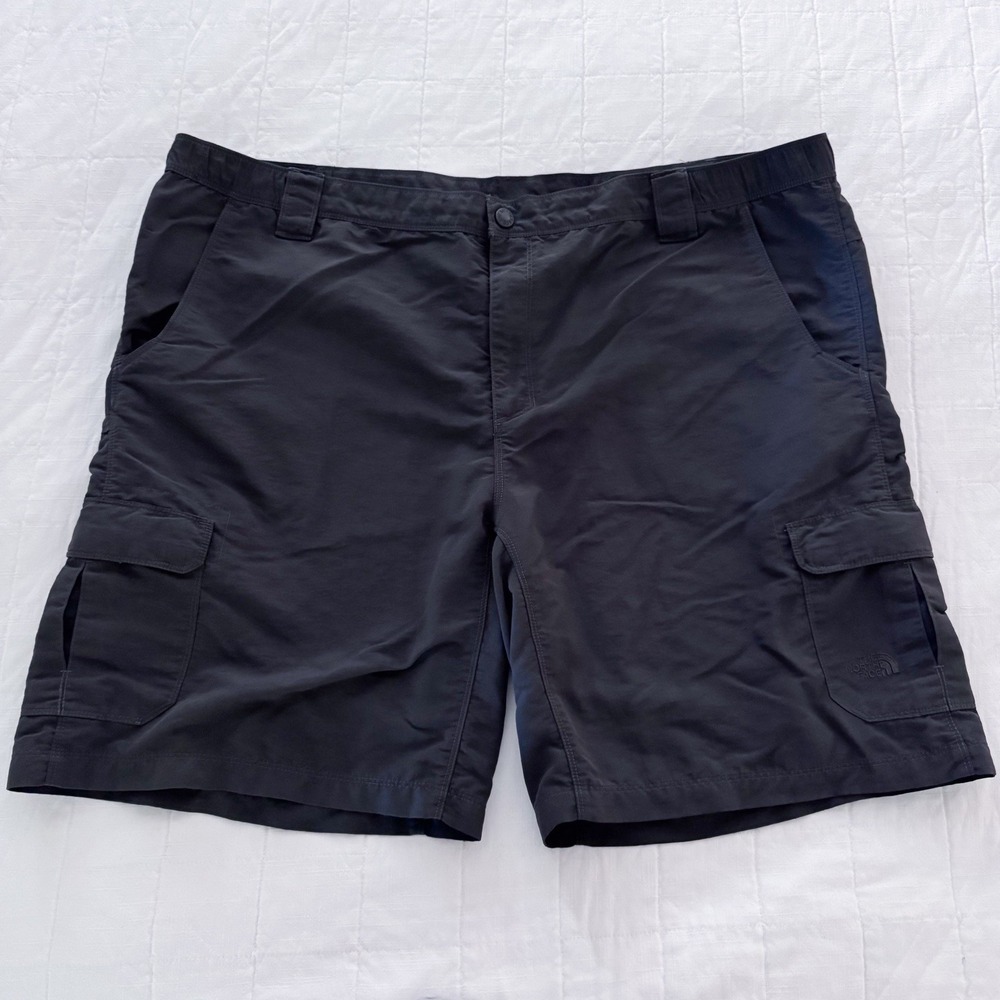 North Face Mens Cargo Shorts XXL Charcoal Gray Hiking